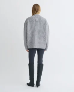 Nanushka Varten - Merino And Cashmere-Blend Cardigan - Light Grey -Nanushka Sale Store NU25PFCA05591VARTEN LIGHTGREY MERINOCASHMERE 2