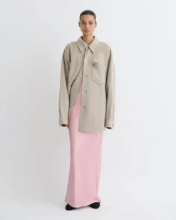 Nanushka Martin - Double Wool Overshirt - Stone 12 Nanushka Martin - Double Wool Overshirt - Stone -Nanushka Sale Store NU25PFJK12492 1