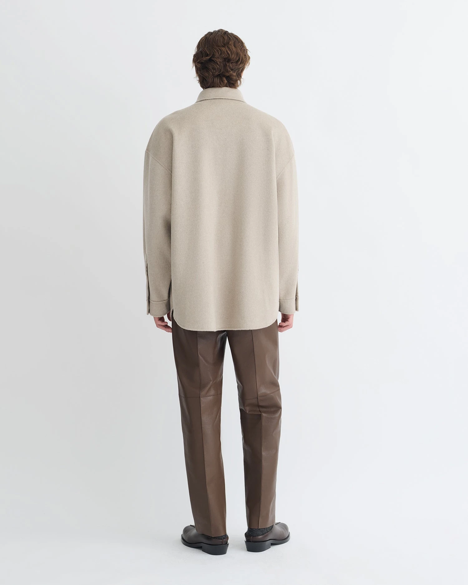 Nanushka Martin - Double Wool Overshirt - Stone 9 Nanushka Martin - Double Wool Overshirt - Stone - Image 9