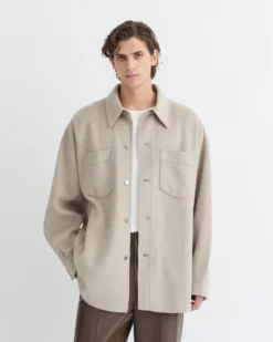 Nanushka Martin - Double Wool Overshirt - Stone 15 Nanushka Martin - Double Wool Overshirt - Stone -Nanushka Sale Store NU25PFJK12492 3 99e326b8 0dd2 4748 9be1 d16719419623