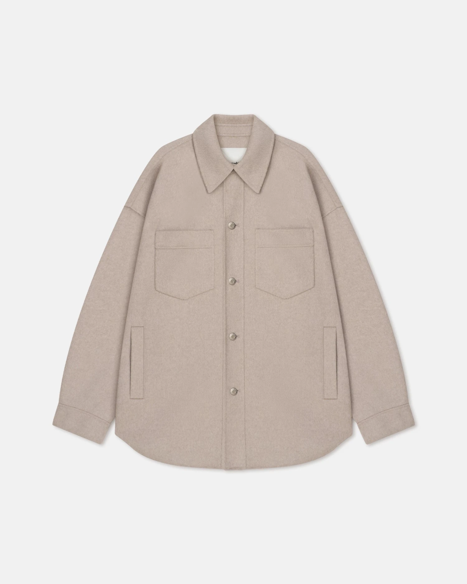 Nanushka Martin - Double Wool Overshirt - Stone 3 Nanushka Martin - Double Wool Overshirt - Stone - Image 3