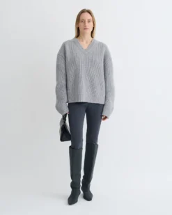Nanushka Morcar - Merino And Cashmere-Blend Sweater - Light Grey -Nanushka Sale Store NU25PFSW05691MORCAR LIGHTGREY MERINOCASHMERE 1