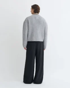 Nanushka Morcar - Merino And Cashmere-Blend Sweater - Light Grey -Nanushka Sale Store NU25PFSW05691 2