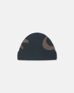 Nanushka Madis - Compact Brushed Alpaca Beanie - Black/Brown