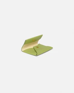 Nanushka Folded - Leather Cardholder - Lime/Moonbeam -Nanushka Sale Store NU25SSSM06063 FOLDEDCARDHOLDER LIME MOONBEAM LEATHER 03