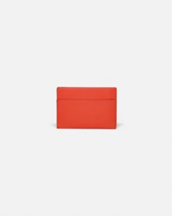 Nanushka Origami - Leather Cardholder - Red/Moonbeam -Nanushka Sale Store NU25SSSM06322 ORIGAMICARDHOLDER RED MOONBEAM LEATHER 02