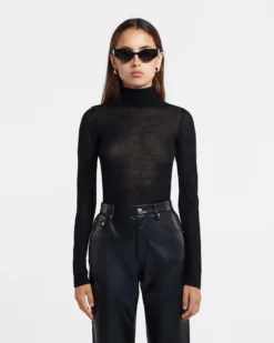 Nanushka Harri - Fine Merino Wool Top - Black