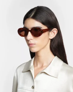 Nanushka Giva - Bio-Plastic Oval Sunglasses - Light Turtle 9 Nanushka Giva - Bio-Plastic Oval Sunglasses - Light Turtle -Nanushka Sale Store NW23CRSG00776 GIVA BROWN BIO PLASTIC LIGHT TURTLE 1