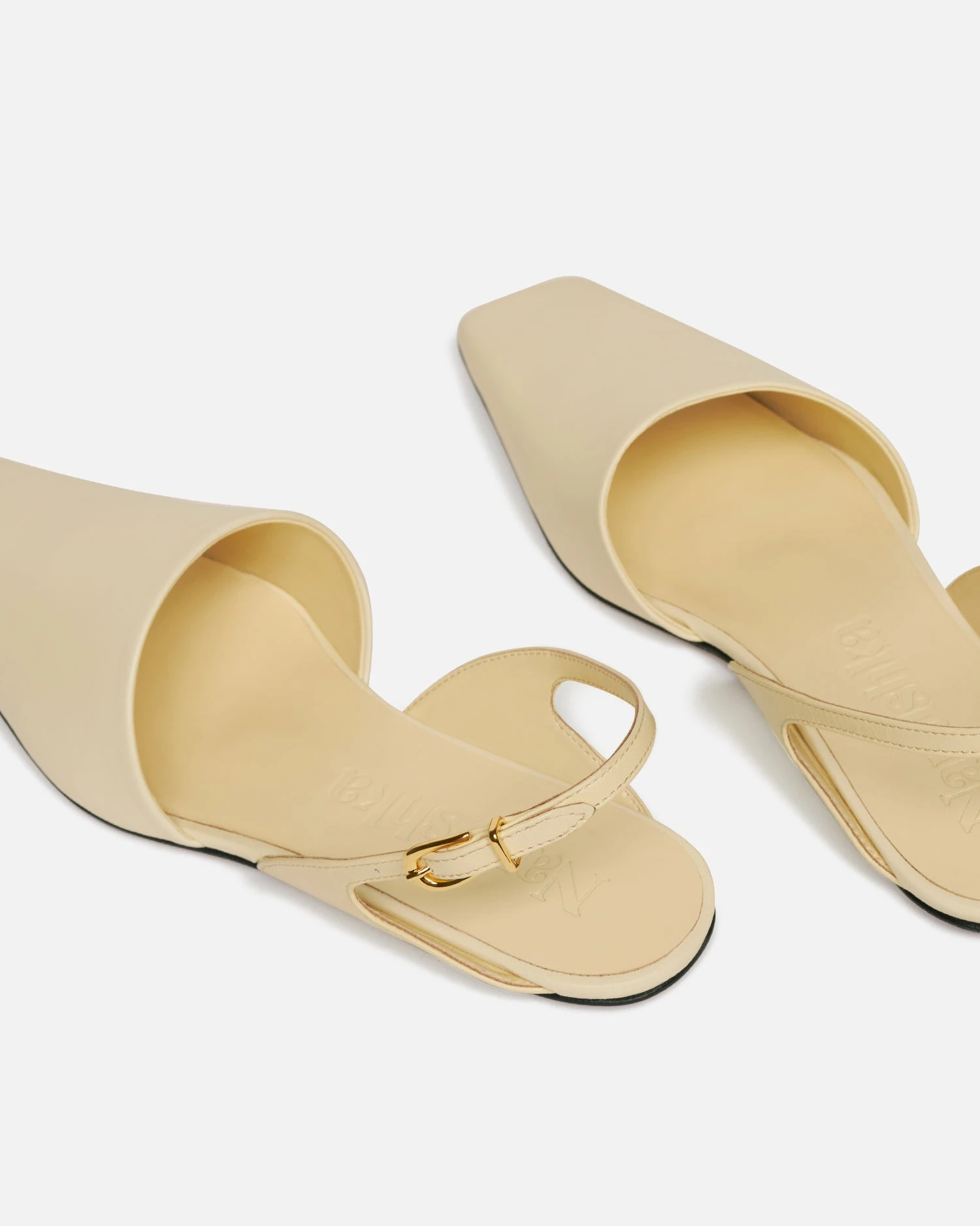 Nanushka Maimu - Leather Point-Toe Flats - Off White 5 Nanushka Maimu - Leather Point-Toe Flats - Off White - Image 5