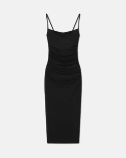 Nanushka Alexa - Mesh Jersey Midi Dress - Black 5 Nanushka Alexa - Mesh Jersey Midi Dress - Black -Nanushka Sale Store NW24CRDR00299ALEXA BLACK SOLIDMESHJERSEY