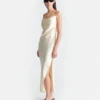 Nanushka Macia - Slip Satin Dress - Creme