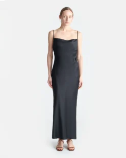 Nanushka Macia - Slip Satin Dress - Black