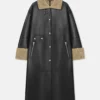 Nanushka Liesel - Bonded Shearling Coat - Cornstalk/Black