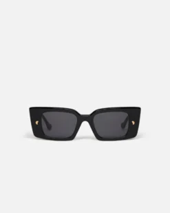 Nanushka Carmel - Bio-Plastic Rectangle-Frame Sunglasses - Black