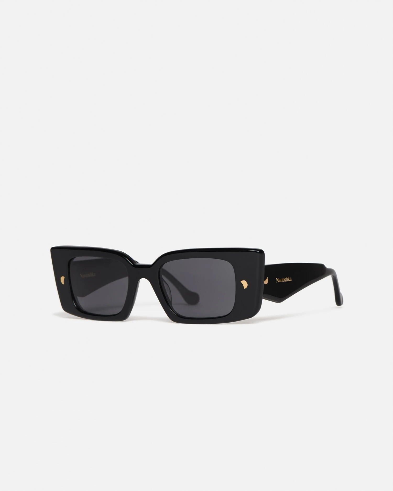 Nanushka Carmel - Bio-Plastic Rectangle-Frame Sunglasses - Black 2 Nanushka Carmel - Bio-Plastic Rectangle-Frame Sunglasses - Black - Image 2