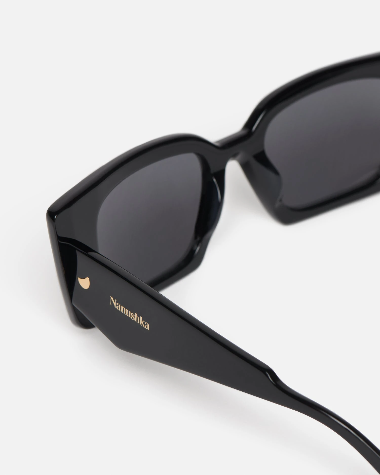 Nanushka Carmel - Bio-Plastic Rectangle-Frame Sunglasses - Black 3 Nanushka Carmel - Bio-Plastic Rectangle-Frame Sunglasses - Black - Image 3