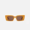 Nanushka Carmel - Bio-Plastic Rectangle-Frame Sunglasses - Burnt Orange