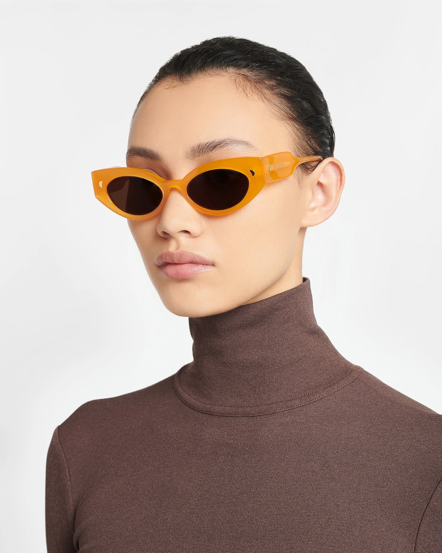 Nanushka Azalea - Bio-Plastic Cat-Eye Sunglasses - Orange 1 Nanushka Azalea - Bio-Plastic Cat-Eye Sunglasses - Orange