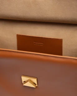 Nanushka The SANDI Lock - Top Handle Bag - Tan -Nanushka Sale Store NW25CRBG09503SANDILOCK TAN LEATHER 05 c79a488e 27da 47b9 b6ba e7e6b9d577c8