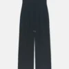 Nanushka Nevada - Tech Linen Belted Pants - Black