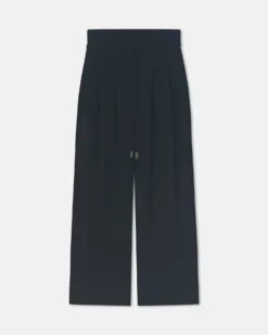 Nanushka Nevada - Tech Linen Belted Pants - Black