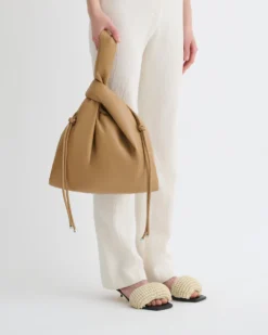 Nanushka Jen Drawstring - Okobor™ Alt-Leather Bag - Oak -Nanushka Sale Store NW25PFBG01976