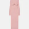 Nanushka Artemiz - Mesh Jersey Midi Dress - Pink