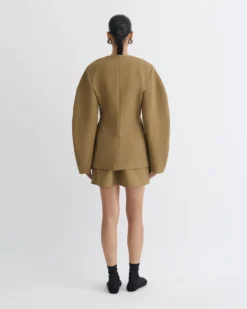 Nanushka Kaori - Elongated Blazer - Brown -Nanushka Sale Store NW25PFOW06277 2