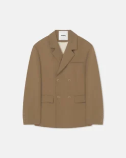 Nanushka Diante - Boxy Blazer - Brown -Nanushka Sale Store NW25PFOW06377DIANTE BROWN COMPACTSUITING