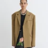 Nanushka Diante - Boxy Blazer - Brown
