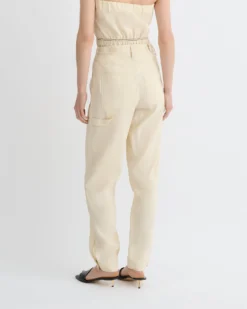 Nanushka Daron - Glass Poplin Pants - Oat -Nanushka Sale Store NW25PFPA10272 4