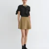 Nanushka Tenna - Tailored A-Line Mini Skirt - Brown