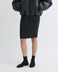 Nanushka Kaiya - Glass Poplin Skirt - Black -Nanushka Sale Store NW25PFSK11499 2