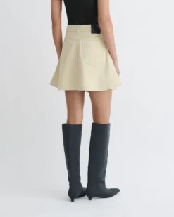 Nanushka Neah - Denim Mini Skirt - Beige -Nanushka Sale Store NW25PFSK14173 2