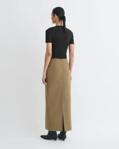 Nanushka Nya - Paper Jersey Midi Skirt - Brown -Nanushka Sale Store NW25PFSK16177 2