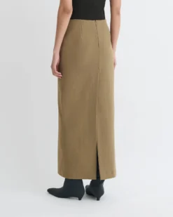 Nanushka Nya - Paper Jersey Midi Skirt - Brown -Nanushka Sale Store NW25PFSK16177 4