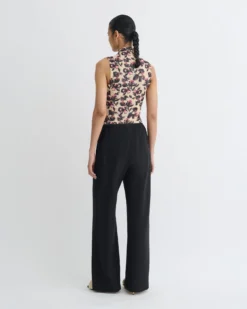 Nanushka Annyka - Printed Mesh Jersey Top - Tapestry Floral -Nanushka Sale Store NW25PFTP09031 2