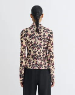 Nanushka Idana - Printed Mesh Jersey Shirt - Tapestry Floral -Nanushka Sale Store NW25PFTP09231 4