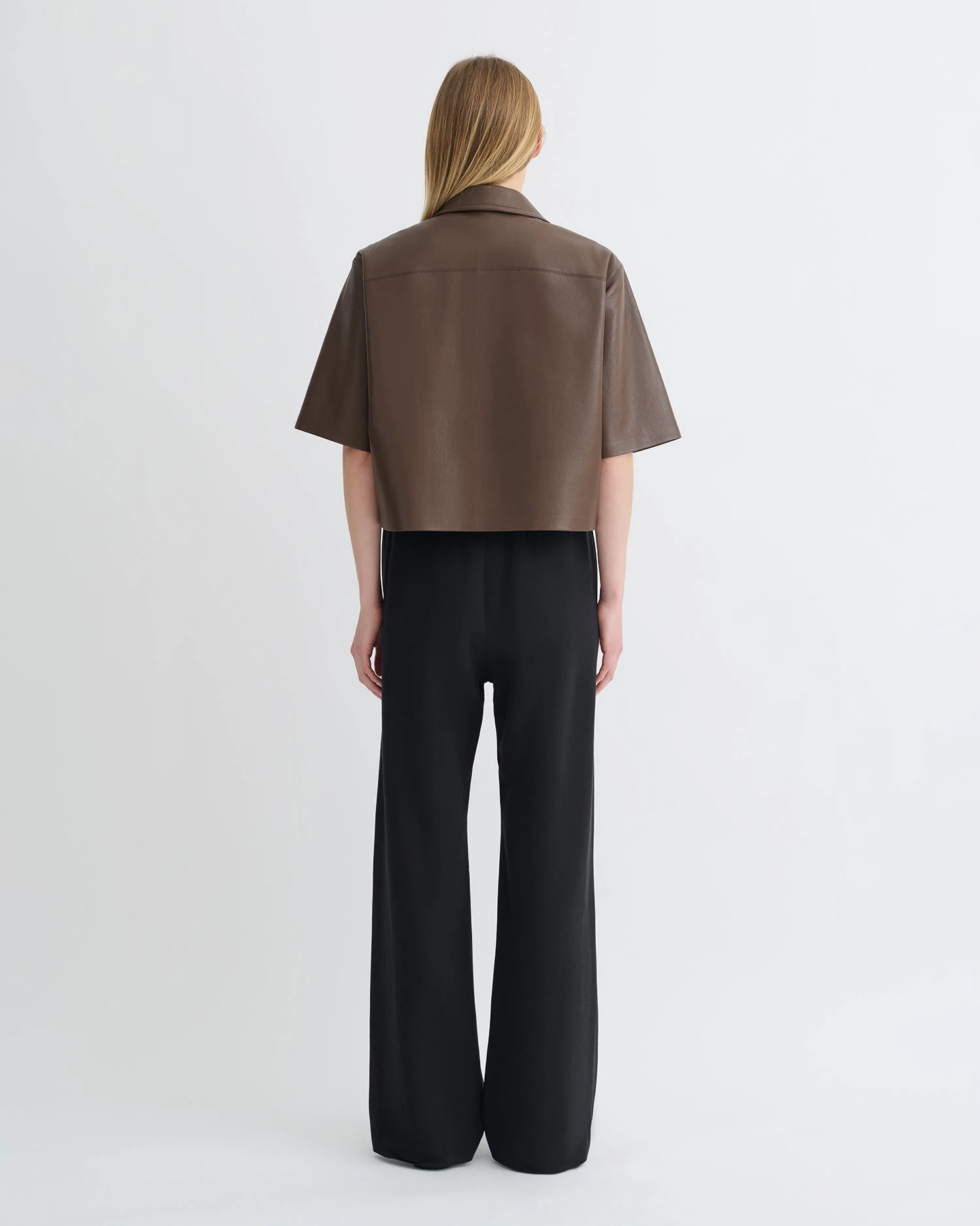 Nanushka Maisie - Regenerated Leather Shirt - Chocolate 4 Nanushka Maisie - Regenerated Leather Shirt - Chocolate - Image 4