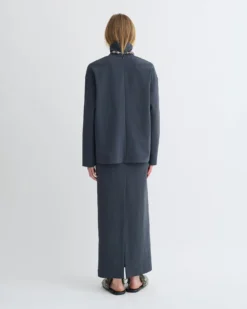 Nanushka Sitara - Paper Jersey Turtleneck Top - Dusty Blue -Nanushka Sale Store NW25PFTP16255SITARA DUSTYBLUE PAPERJERSEY 2