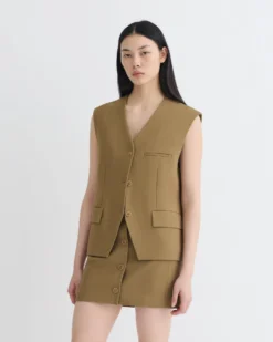 Nanushka Neymat - Tailored Vest - Brown
