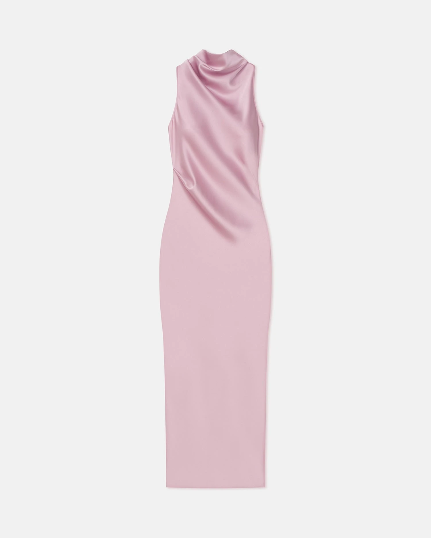 Nanushka Peregrine - Cowl-Neck Satin Midi Dress - Dusty Pink 4 Nanushka Peregrine - Cowl-Neck Satin Midi Dress - Dusty Pink - Image 4