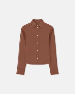 Nanushka Bogna - Okobor™ Alt-Leather Shirt Jacket - Henna -Nanushka Sale Store NW25SSJK21275BOGNA HENNA OKOBOR