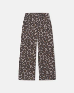 Nanushka Brenda - Printed Cotton Voile Pants - Crayon Ocelot -Nanushka Sale Store NW25SSPA02195BRENDA CRAYONOCELOT COTTONVOILE