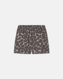 Nanushka Dylla - Printed Tailored Cotton Voile Shorts - Crayon Ocelot -Nanushka Sale Store NW25SSST01995DYLLA CRAYONOCELOT COTTONVOILE
