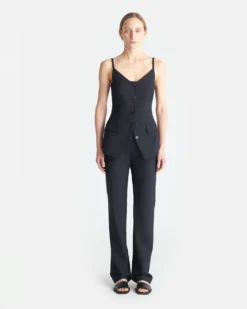 Nanushka Irida - Tailored Bootcut Pants - Black