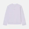 Nanushka Remy - Printed Cotton-Fleece Sweatshirt - Lilac/Black/Books