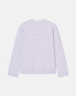 Nanushka Remy - Printed Cotton-Fleece Sweatshirt - Lilac/Black/Books