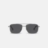 Nanushka Sare - Metal Aviator Sunglasses - Silver