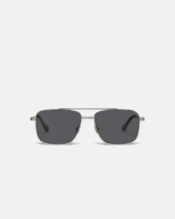Nanushka Sare - Metal Aviator Sunglasses - Silver
